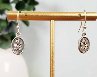 St Joseph Earrings Year of St Joseph Confirmation Gift Catholic Jewelry RCIA Gift simple Jewelry Wedding Catholic Bridesmaid Gift Under 20