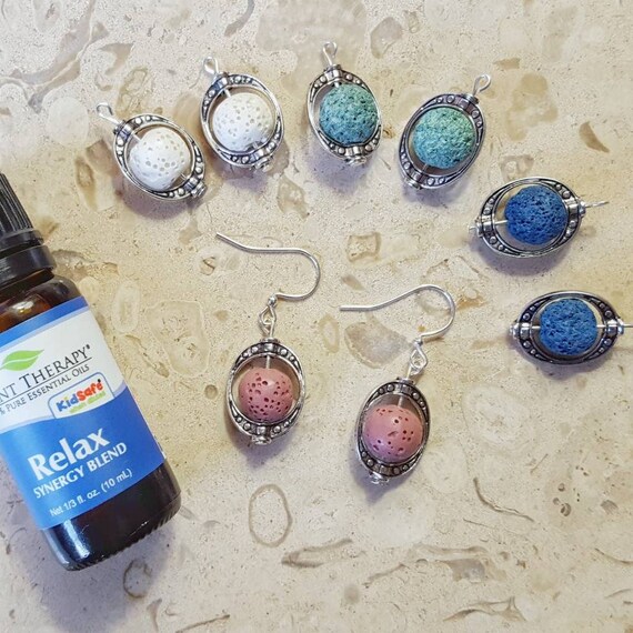 Diffuser Earrings Essential Oil Jewelry Gift Lava Stone Diffuser Jewelry Aromatherapy Gift Relaxation Jewelry Bridesmaid Gift Under 20 Etsy