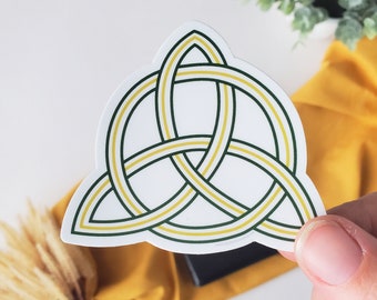 Celtic Trinity Knot Vinyl Sticker, dishwasher safe, Irish sticker, Celtic Sticker, Catholic Christian sticker, St. Patrick's Day gift, RCIA