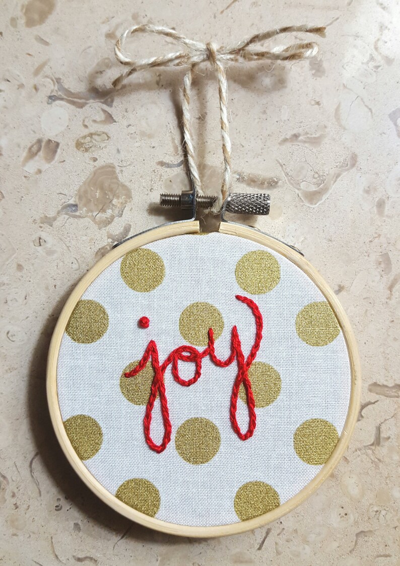 Joy Embroidery Hoop 3 Inch Christmas Ornament Christmas Joy - Etsy Canada