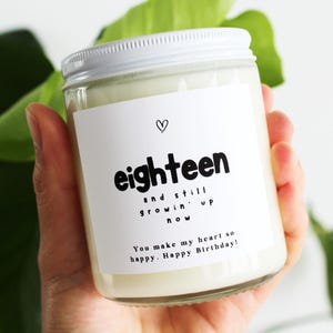 Personalized Soy Candle Gift: Custom &#39;Smells Like...&#39; Message