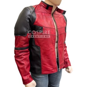 Red and Black Leather Jacket