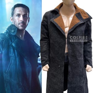 Blade Runner 2049 Officer K Dystopian Coat | Ryan Gosling Cosplay Jacket | Cyberpunk Sci-Fi Costume for Me