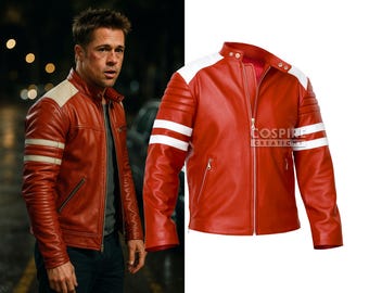 タイラー・ダーデン ファイトクラブ レザージャケット：レトロな映画