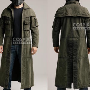 Elite Riot Gear Ranger Duster Fallout New Vegas NCR Ranger Cosplay Coat | Dystopian Post-Apocalyptic Costume for Men A7 Canvas Coat