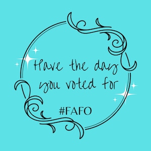 Ottieni l&#39;adesivo &quot;Il giorno in cui hai votato&quot;