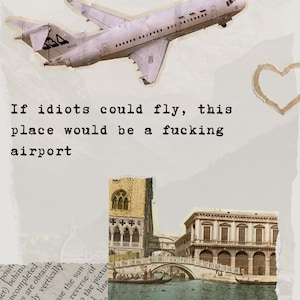 Idiots Fly Sticker