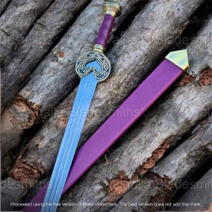 Handmade King’s Sword Replica with Scabbard – Medieval Fantasy Sword for Cosplay, Display & Gift for Him