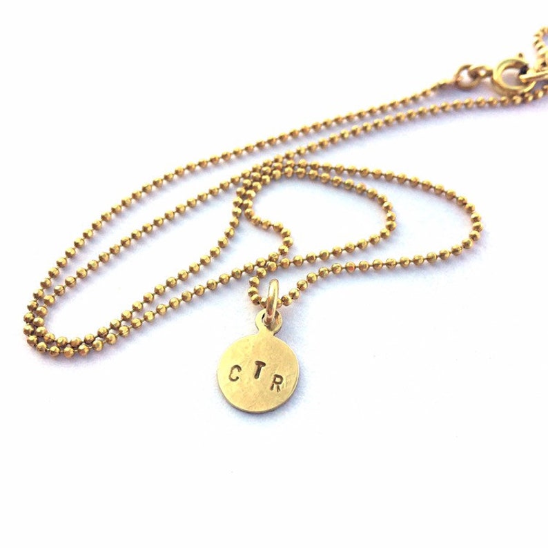 CTR dainty necklace baptism birthday image 1