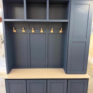 Farmhouse Entryway Storage Cabinet-handmade all real wood