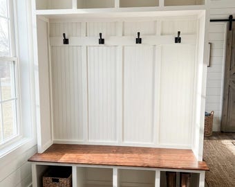 Entryway Mudroom storage cabinet customizable