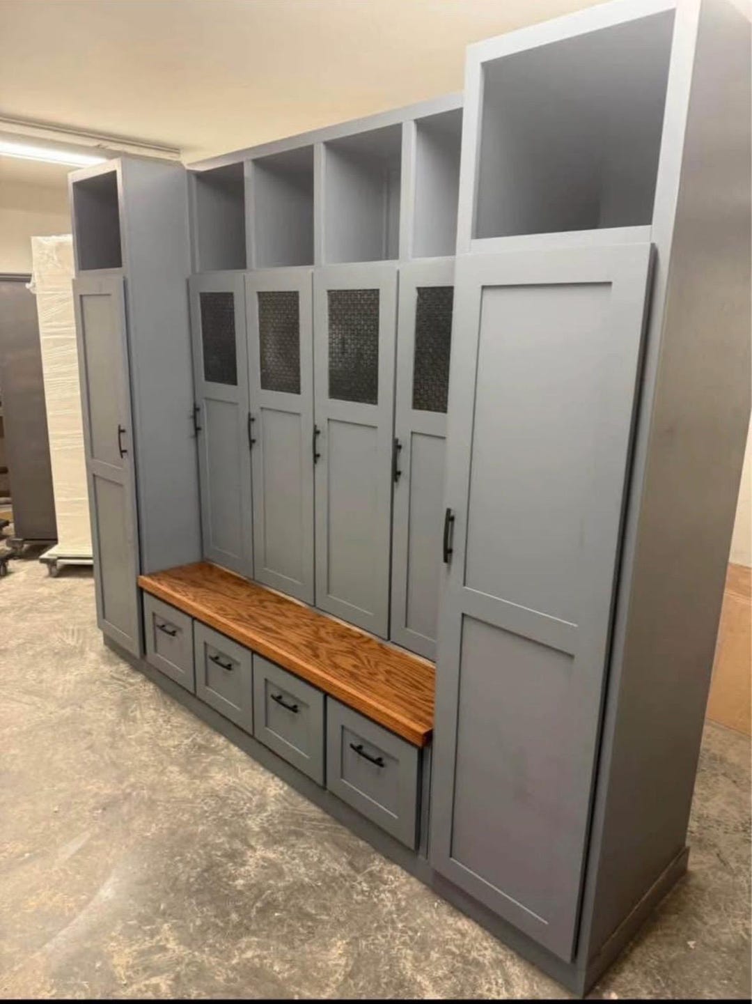 Custom Hall Tree Cabinet With Hidden Storage-handmade With All Real ...