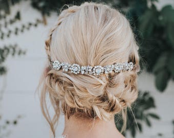 Wedding Hair Accessories, Bridal Headband, Bridal Hair Accessories, Bridal Headpiece - "Collette" Bridal Hair Band, Hair Piece