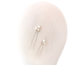 VIDEO | Wedding Hair Accessories, Bridal Hair Pin, Bridal Headpiece ~ "Lustre" Hand Beaded Bridal Hair Pins
