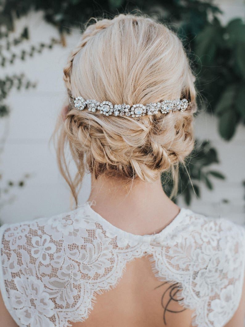 Wedding Hair Accessories, Bridal Headband, Bridal Hair Accessories, Bridal Headpiece Collette Bridal Hair Band, Hair Piece image 1