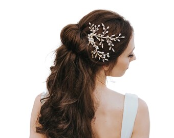 VIDEO | Wedding Hair Accessories, Bridal Hair Vine, Bridal Headpiece ~ "Nyla" in Silver or Gold