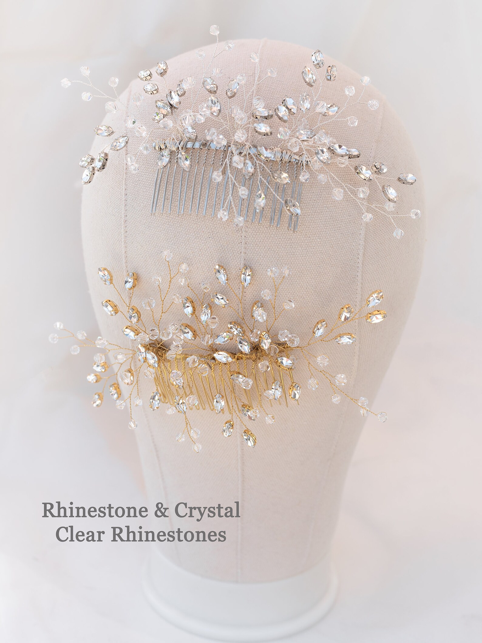 Pettine Fermaglio Per Sposa Con Perle E Cristalli &ndash; Accessorio Capelli Donna Per Matrimonio