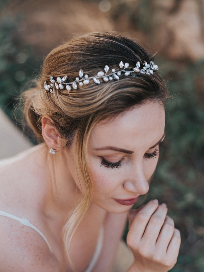 Wedding Hair Accessories Bridal Hair Vine Bridal Headpiece Etsy