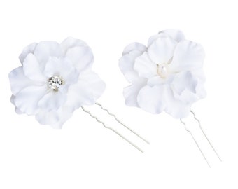 Hair Flowers, Romantic Wedding Hair Accessories, Bridal Hair Accessories, Bridal Flower ~ "Rae" Silk Flower Bridal Hair Pin