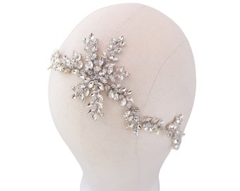 VIDEO | Wedding Hair Accessories, Bridal Hair Vine, Bridal Headpiece ~ "Genevieve" in Silver or Gold with Clear or Opal Rhinestones