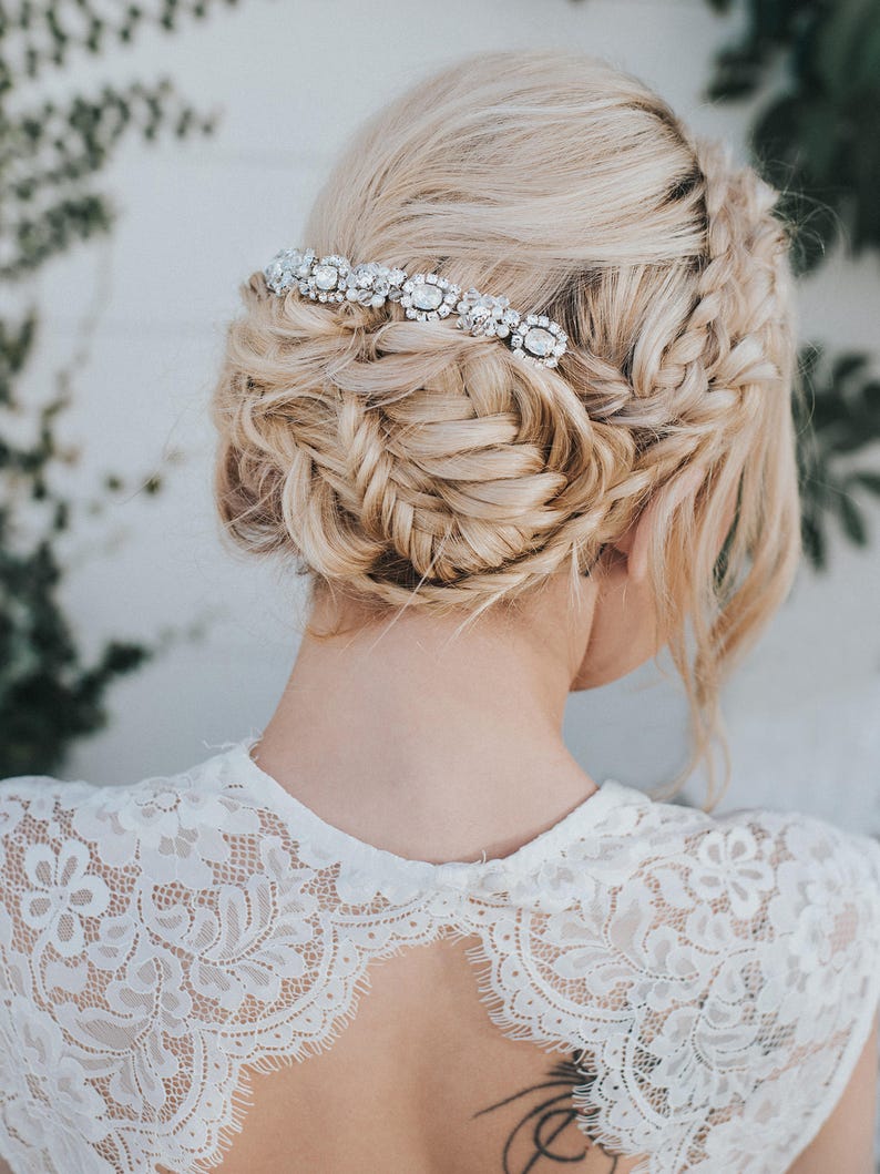 Wedding Hair Accessories, Bridal Headband, Bridal Hair Accessories, Bridal Headpiece Collette Bridal Hair Band, Hair Piece image 5