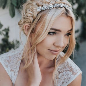 Wedding Hair Accessories, Bridal Headband, Bridal Hair Accessories, Bridal Headpiece Collette Bridal Hair Band, Hair Piece image 7