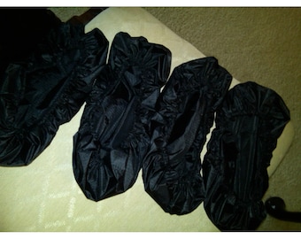 Ripstop Nylon Aerobic Slide Board Booties, 2-Pair