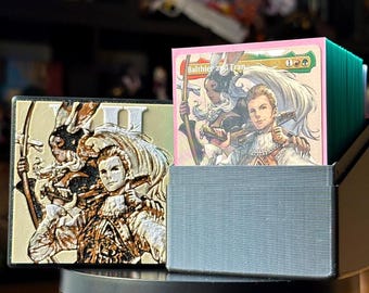 Caixa personalizada para deck de Commander de Magic: The Gathering | Armazenamento de cartas de Magic impresso em 3D