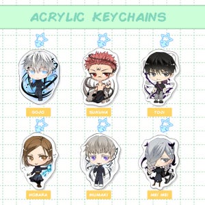 Jujutsu Kaisen Acrylic Keychains 2&quot;