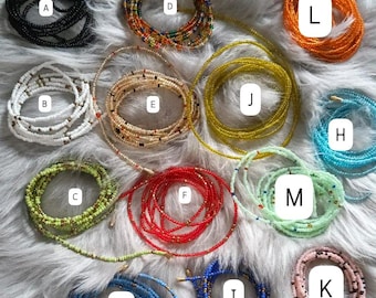 Handmade African Waist Beads – Vibrant Multicolor Collection | Body Jewelry for Every Mood