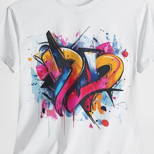 Graffiti Art T-Shirt, Streetwear Tee, Urban Style Shirt, Hip Hop Culture Top, Skater Fashion, Unisex Cotton Tee