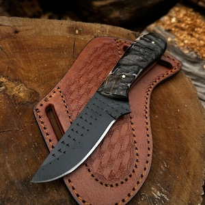 Handmade Rasp Steel Bull Cutter Knife | Ram Horn Handle | Farrier File Blade | Rustic Cowboy Utility Knife | Ranch Knife | Gift for Him