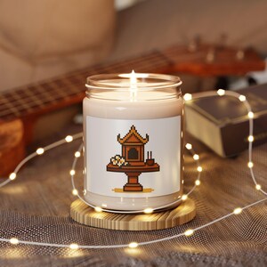 Serene Scented Soy Candle: Zen Home Decor, Relaxation Gift