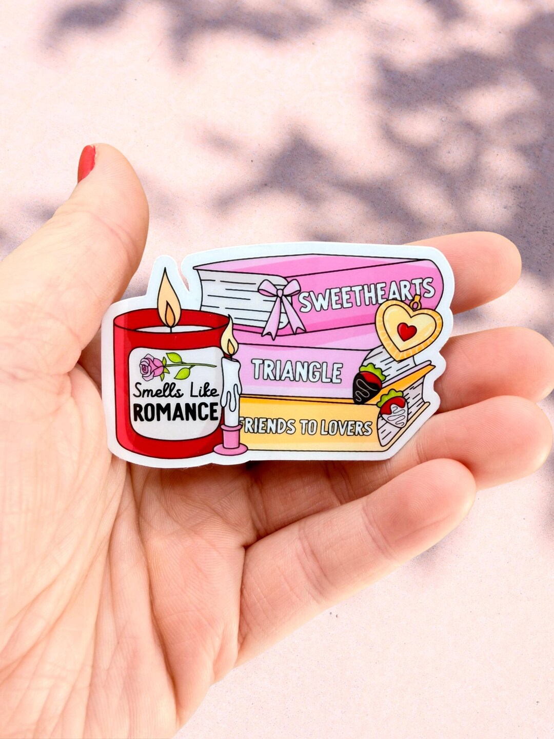 Stickers Romeotics Romance Reader Sticker | Book Stack Romance Sticker Bookish | Aesthetic ...