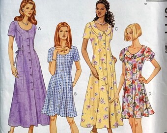 Easy McCall's 8714 Women's Dresses Size 10 12 14 Bust 32 34 36