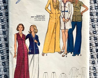 UNCUT Vintage 70's Butterick 3078 Dress, Tunic, and Pants Size 18 Bust 40