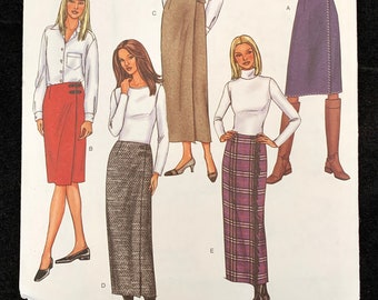UNCUT FF Butterick 3679 Women's Wrap Skirts, Size 14 16 18