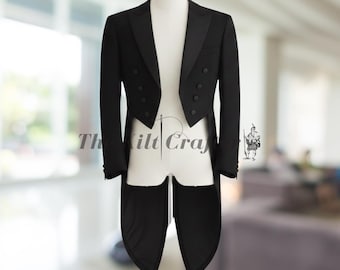 Ladies Custom Regency Wool Tailcoat—Victorian-Inspired Long Coat—Historical Riding Jacket—Made to Measure