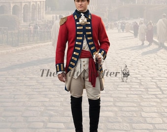 Handmade British Redcoat Frock Coat | Custom Wool Officer Uniform
