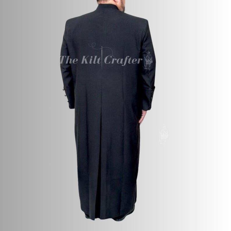 Men's Black Cotton Clergy Robe: Gothic Priest Cassock Style - Etsy