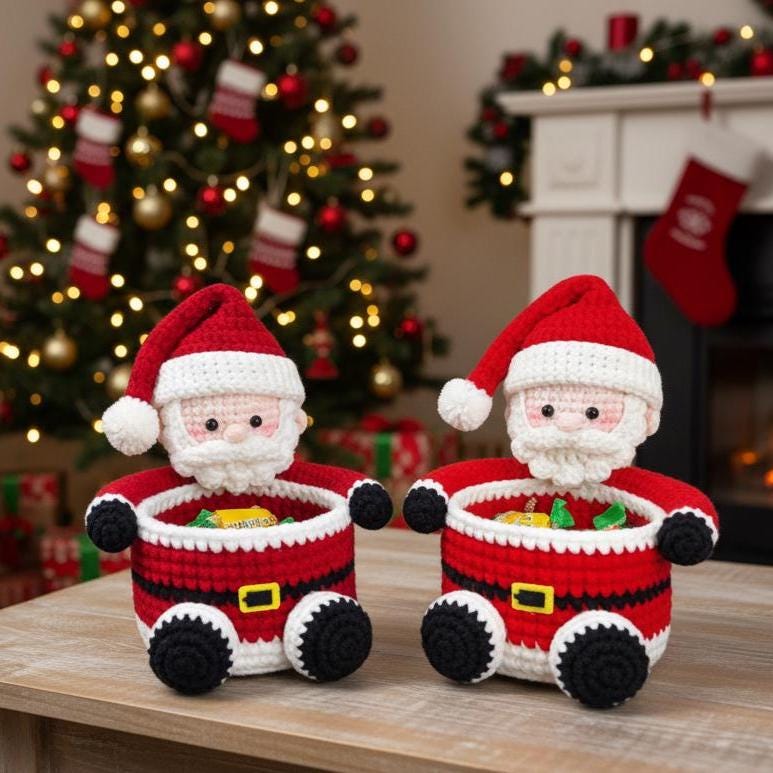 Borse Borse riutilizzabili con modelli di pupazzo di neve di Babbo Natale per decorazioni festive