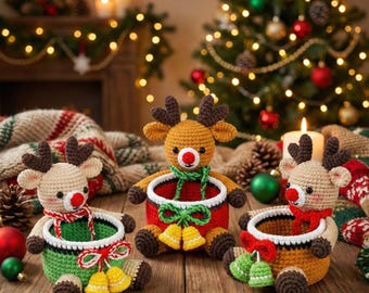 Gehkelte Weihnachts-Lebkuchen-Korb-Muster,  Amigurumi-Pltzchen-Bonbonschssel, DIY-Urlaubsdekorbehlter, festliche  Tischdekoration, Geschenk-PDF - Etsy sterreich