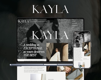 Dark Showit Website Template for Wedding Photographers (Digital Download)