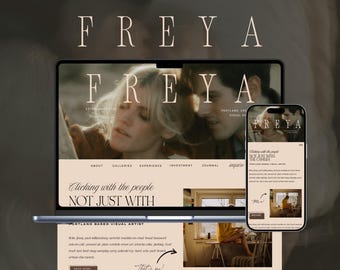 Boho Showit Website Template for Wedding Photographers (Digital Download)