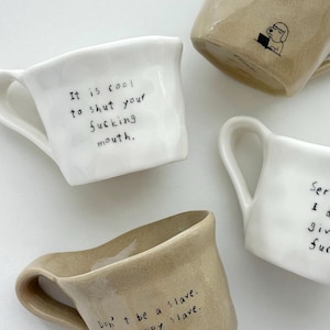 Custom Handwritten Ceramic Coffee Mug - Ideal Personalized Gift for Special Ones, Tailored with Your Words
