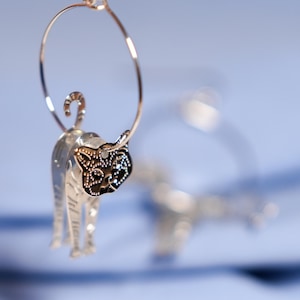 Cat Earrings, Animal Design, Cute Earrings, Cat Lover Gift, Gift for Her image 7