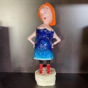 papier-mâché figurine
