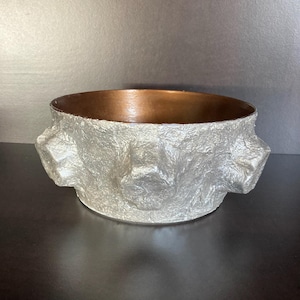 bowl, paper mache pocket emptier