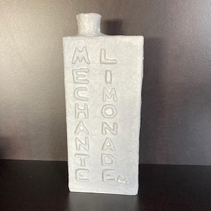 papier-mâché vase