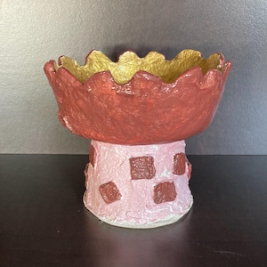 decorative papier-mâché bowl